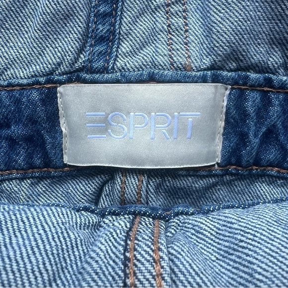 Esprit Womens 100% Cotton Denim Skirt Overalls Size Large NWT - Picture 5 of 8